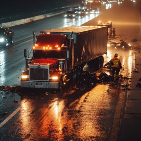 leyes de accidentes de camión