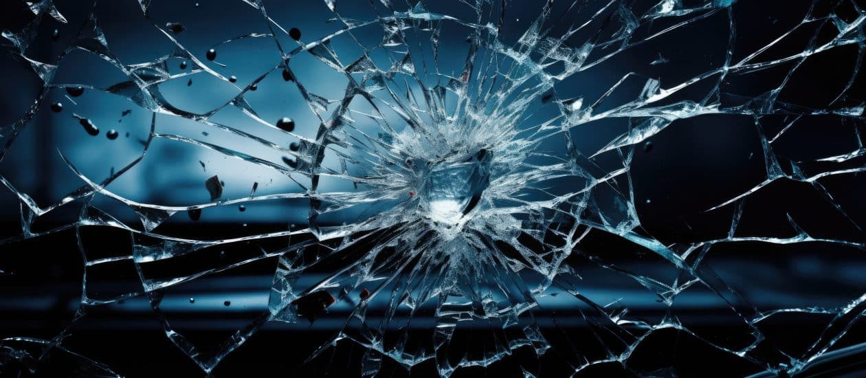 El ladrón que rompió la ventana del coche dañó el automóvil.